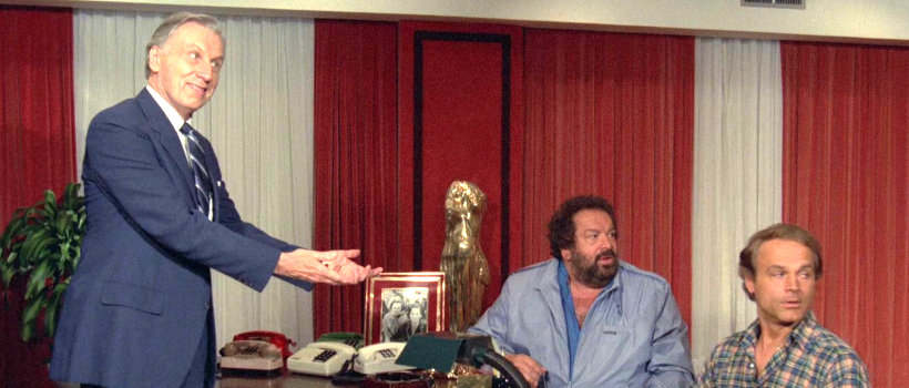 Harold Bergman with Bud Spencer and Terence Hill