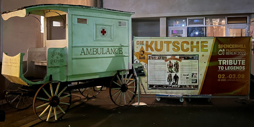 Die Kutsche auf dem Spencer/Hill-Filmfestival Die Kutsche auf dem Spencer/Hill-Filmfestival