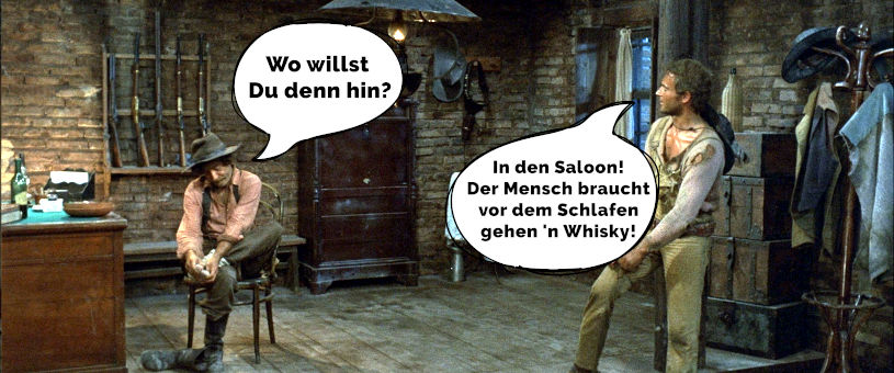 Trinity und Jonathan gehen einen Trinken