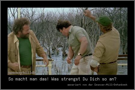 So macht man das! Was strengst Du Dich so an?