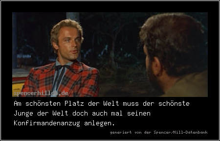 Am schönsten Platz der Welt muss der schönste Junge der Welt doch auch mal seinen Konfirmandenanzug anlegen. 