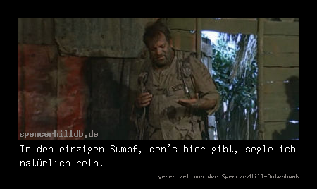 In den einzigen Sumpf, den's hier gibt, segle ich natürlich rein.