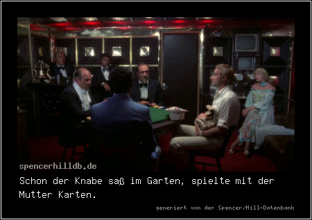 Schon der Knabe saß im Garten, spielte mit der Mutter Karten.