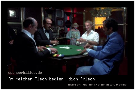 Am reichen Tisch bedien' dich frisch!