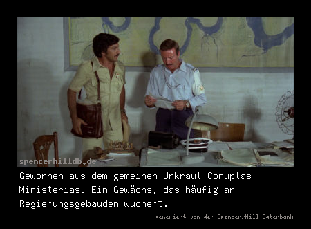 Gewonnen aus dem gemeinen Unkraut Coruptas Ministerias. Ein Gewächs, das häufig an Regierungsgebäuden wuchert.