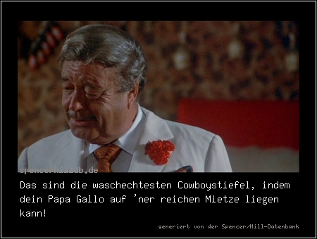 Das sind die waschechtesten Cowboystiefel, indem dein Papa Gallo auf 'ner reichen Mietze liegen kann!