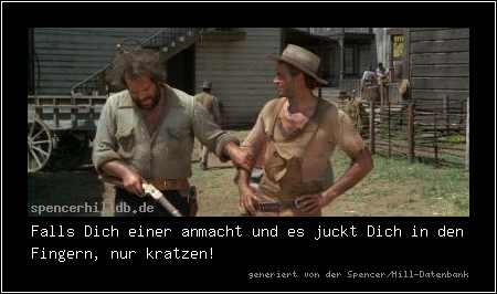 Falls Dich einer anmacht und es juckt Dich in den Fingern, nur kratzen!